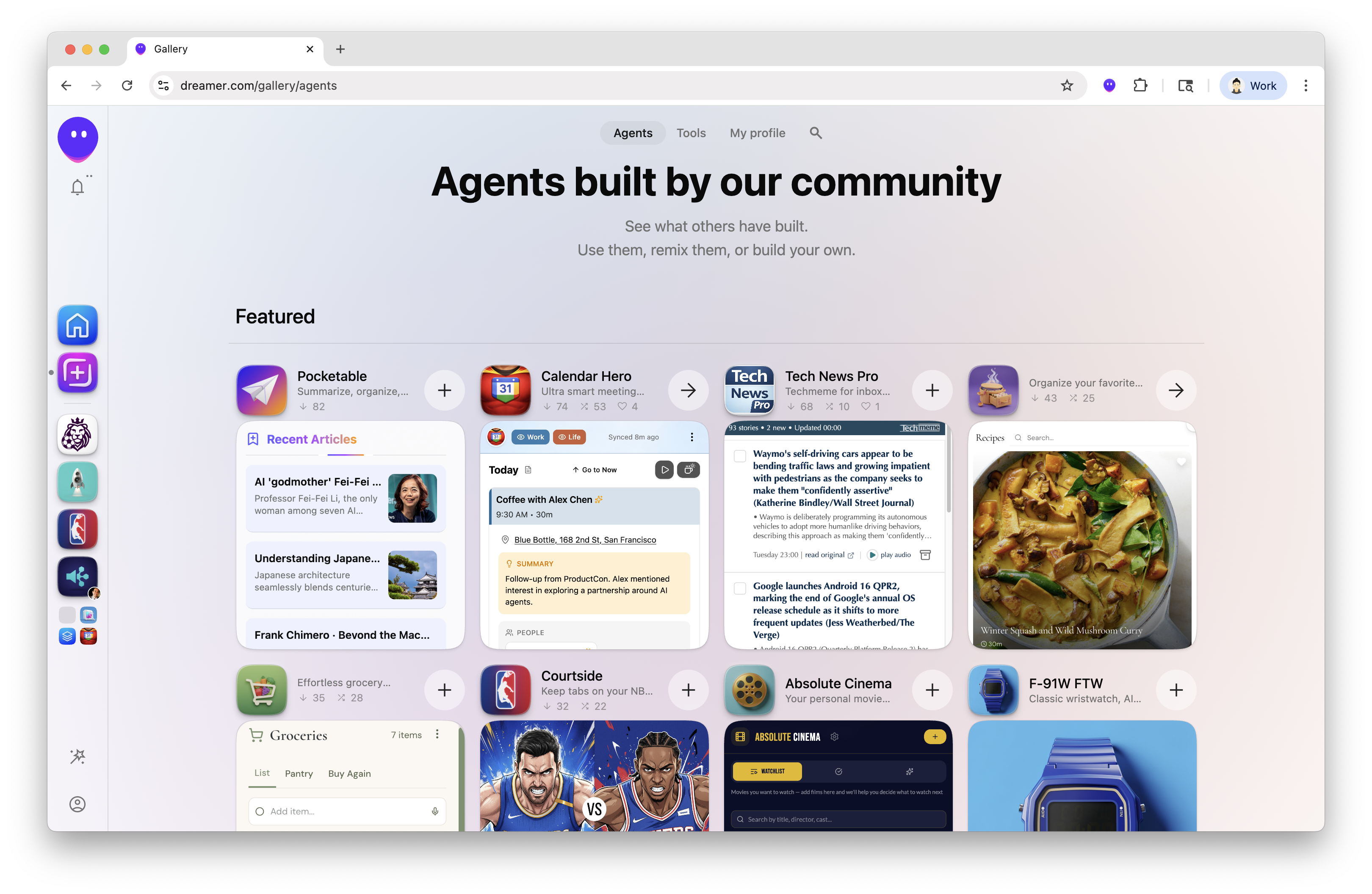 A whole host of agents and agentic apps from the community